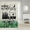 thumbnail image 2 of Summer Beach Kids Shower Curtains,Cute Gnomes Hawaii Romantic Bathroom Curtains,Girls Boys Adults Home Decor,Tropical Coconut Trees Ocean Colorful Waterproof Curtains,12 Hooks Suits,72"W x 72"L, 2 of 6