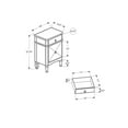 thumbnail image 5 of Monarch Specialties Accent Table, Side, End, Nightstand, Storage Drawer, Bedroom, Mirror, 5 of 5
