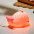 thumbnail image 4 of Christmas Gifts Liweisiy Whales - Shaped Colorful Silicone Night Light With 3 - Dimming Timing Function - Ideal Bedroom Decoration Birthday Gift D4835 Pink, 4 of 5