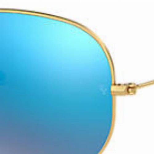 Matte Gold/Multi Blue Mirror