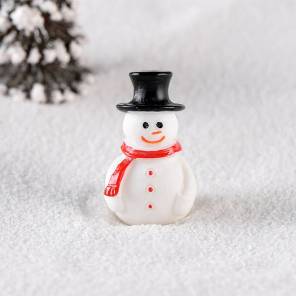 RENACLIPY Set of 10 Light-Up Snowman Figurines Christmas Decorations for Holiday Parties and Seasonal Home Decor