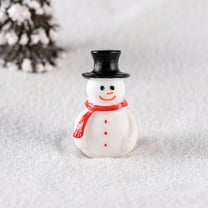 RENACLIPY Set of 10 Light-Up Snowman Figurines Christmas Decorations for Holiday Parties and Seasonal Home Decor