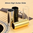 thumbnail image 3 of 1 barra deslizante de guitarra alta de 60MM, dedo de Metal/vidrio de acero inoxidable, 3 of 8