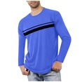 thumbnail image 4 of Yaoyar Printed Sleepwear Long Sleeve Top for Men, Casual Lounge Tee for Home Comfort, Soft Relaxed Fit Housewear Pullover Shirt, 4 of 4