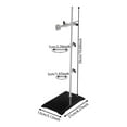 thumbnail image 4 of Modern Laboratory Stands Support Set, Lab Stand Support with Clamp, Lab Stand Set Laboratory Grade Metalware Set with Burette Clamp and Flask Ring Clamps, 4 of 9