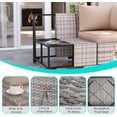 thumbnail image 2 of Muphyers 9 Pcs Patio Furniture Set with 55000BTU Propane Fire Pit Outdoor Rattan Sectional Sofa Set, Ottoman, Modular Wicker Patio Conversation Set, 4" Waterproof Cushions for Porch Balcony,Beige, 2 of 10