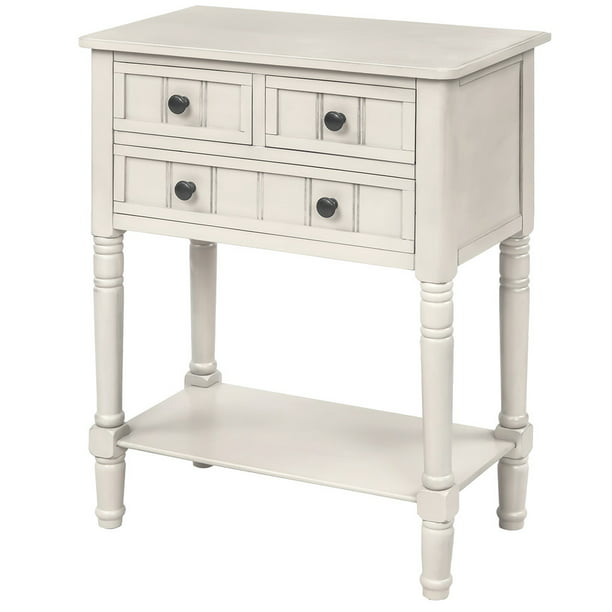 Irene Inevent Narrow Console Table Sofa, Small White Console Table With Storage