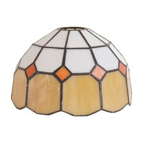KAYYELAMP 1 Count Handmade Lamp Accessories Lamp Shades Glass Yellow White Lamp Shades Mediterranean Style For DIY Wall Lamp Table Lamp Pendant Lighting Home Decorated