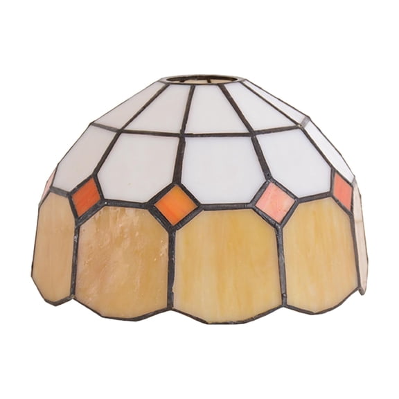 KAYYELAMP 1 Count Handmade Lamp Accessories Lamp Shades Glass Yellow White Lamp Shades Mediterranean Style For DIY Wall Lamp Table Lamp Pendant Lighting Home Decorated