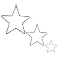 thumbnail image 4 of 3 Pcs Couronne en Fer Pentastar Cadre Mural pour Fleurs Fournitures Attrape-Rêves DIY, 4 of 6
