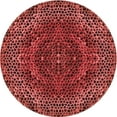 thumbnail image 1 of Ahgly Company Machine Washable Indoor Round Transitional Cranberry Red Area Rugs, 7' Round, 1 of 7