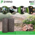 thumbnail image 6 of Black Rubber Mulch Border for Landscaping, 8' L x 2' W Roll, Natural-Looking Permanent Garden Barrier for Plants, Vegetables, and Flowers, Recycled and Sustainable, 16 Plastic Anchors Included, 6 of 9