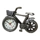 thumbnail image 2 of Reloj despertador modelo bicicleta, pequeño reloj de estilo retro, reloj de escritorio con estante, reloj bicicleta Plata, 2 of 9