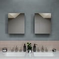 thumbnail image 2 of Croydex Hayward Single Door Aluminium Medicine Cabinet with Mirror, Silver (16X20in), 2 of 14