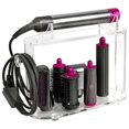 thumbnail image 1 of Clear Acrylic Organizer Holder with Cord Hook and NonSlip Base for Dyson Airwrap Bathroom Storage, 1 of 4