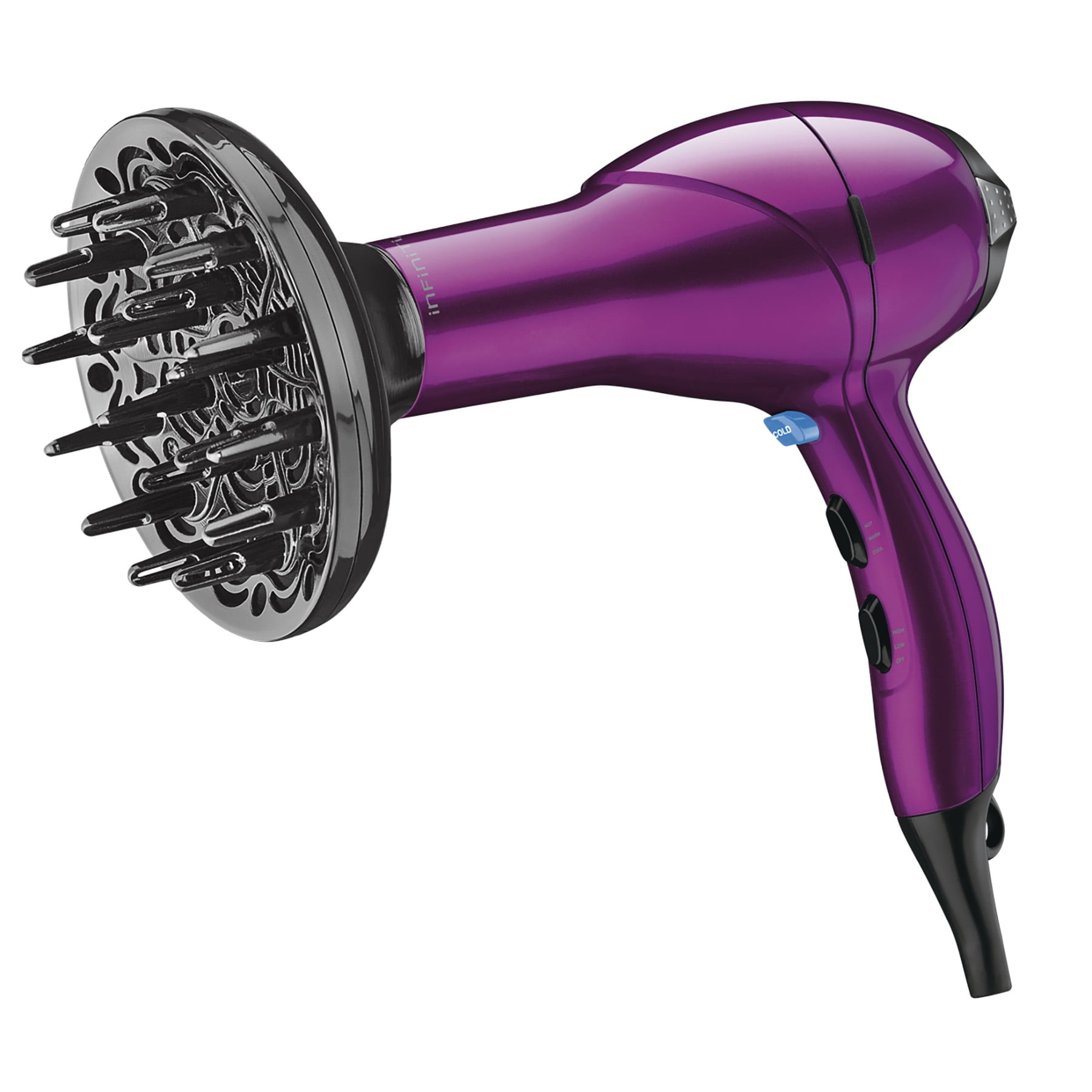 Conair InfinitiPRO Salon Performance Professional Ceramic Hair Dryer, Ionic, 1875 Watts, Purple