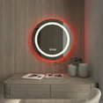 thumbnail image 2 of Ozarke Princess Vanity Mirror Wall Mounted with Anti-fog Features and RGB 3 Light Colors - Large, 2 of 10