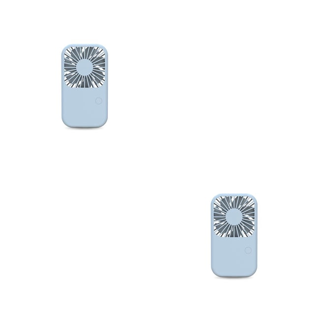 Moyic mini ventilador de aire de mano ajustable 4W ventiladores de refrigeración de escritorio portátiles recargables soporte de teléfono de Azul 2piezas Moyic CBP215032