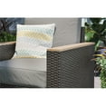 thumbnail image 6 of Pemberly Row Contemporary Brown Rattan 4-Piece Sectional Set, 6 of 6