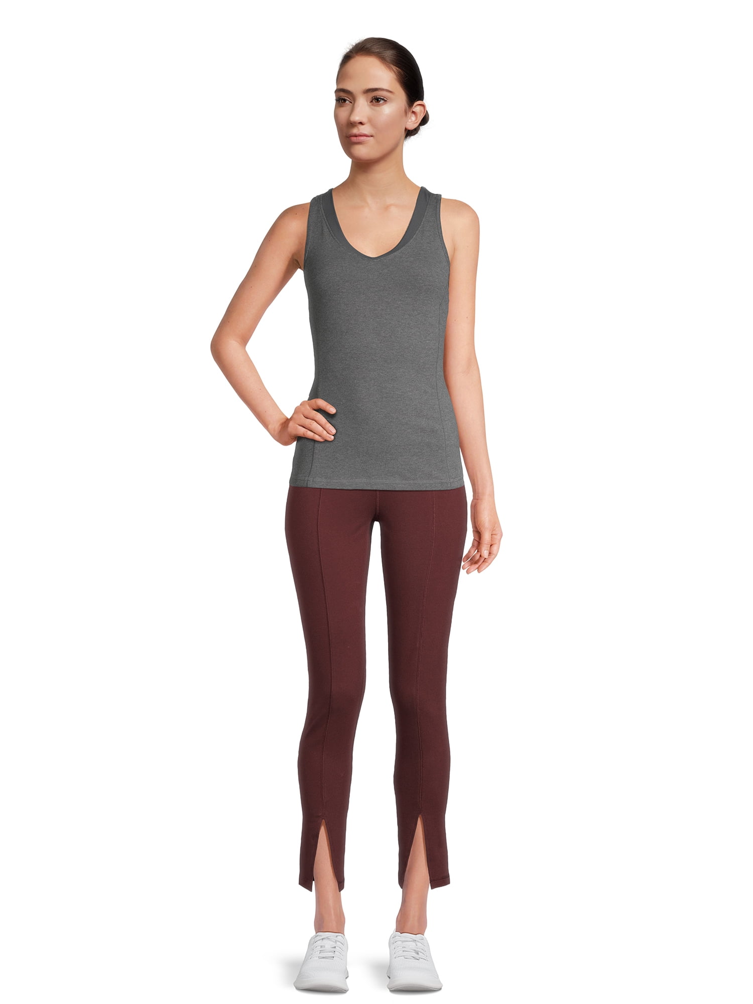Athletic Works Women's Front Slit Leggings, Sizes XS-XL