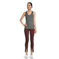 thumbnail image 2 of Athletic Works Women's and Women's Plus Front Slit Leggings, Sizes XS-5X, 2 of 2