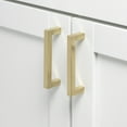 thumbnail image 3 of GlideRite  3.75 Inch Center to Center Solid Square Bar Pull Champagne Gold - 21683-96-CHPG Pack of 10, 3 of 4