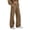 Brown, variant on EANJE Men's Baggy Sweatpants Casual Elastic Waist Wide Leg Pants Solid Loose Fit Lounge Trousers with Side Pockets for Daily Streetwear Light Gray M