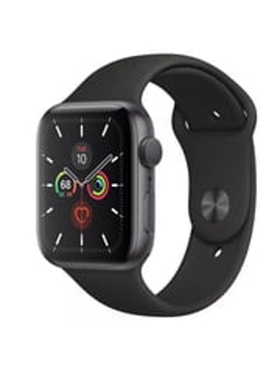 Pre-Owned Apple Watch Series 5, 40mm, Aluminum, Black Sport Band, GPS + Cellular - Space Gray