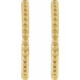 thumbnail image 3 of Auriga Fine Jewelry Mother's Day Gift 14k Yellow Gold Starburst 16 mm Hoop Earrings for Women, 3 of 4