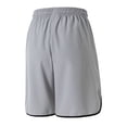 thumbnail image 3 of Shorts for Men Gym Zipper Pockets Neon Detail Running Shorts Elastic Waist Drawstring Athletic Shorts Quick Dry Breathable Sport Workout, 3 of 3