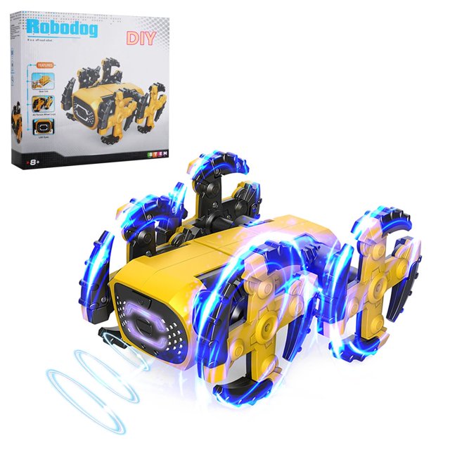 CNKOO Clearance Robot Dog Robot Sets STEM Building Toys Assembly Educational Science Building Block Kits Induction Music Gift For Birthday Christmas (142 Pcs) Best Gift