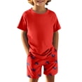 thumbnail image 2 of BOOMNY Child Boys Pajamas Sets 2 Peice Dinosaur Graphic Short Sleeve Sleepwear Tops Shorts Pjs Set for Kids Cozy Loungewear Homewear, 2 of 2