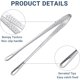 thumbnail image 5 of 2 Pieces Stainless Steel Grill Tongs, Cooking Tongs Kitchen Food Tongs BBQ Tongs Anti-Slip Heat Resistant Small Tongs for Camping Barbecue Buffet Salad Steak 24 Cm/9.5 Inch, 5 of 5