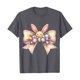 thumbnail image 1 of Camiseta de Cuello Redondo de Manga Corta de la Mujer, Top de Moda para Invierno Y Primavera Impresa de Navidad Casual 3/4, 1 of 7