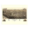 thumbnail image 6 of 1883 Bismarck North Dakota Map - Vintage Bismarck Wall Art - Old Bismarck North Dakota Map - Bird's Eye View of Bismarck ND & County Seat of Burleigh Poster, 6 of 8