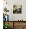 thumbnail image 2 of Drsoum Vintage Mountain Scenery Home Decor Landscape Canvas Wall Art Bathroom Office Decor 10x10in Natural Framed, 2 of 5