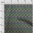thumbnail image 1 of oneOone Cotton Silk Fabric Herringbone Geometric Print Sewing Fabric BTY 42 Inch Wide, 1 of 4