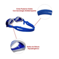 thumbnail image 4 of Goggles De Natación Profesionales Para Graduar + Tapones Oidos + Estuche Urban Boutique Natación, 4 of 6