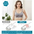 thumbnail image 4 of luopital 3Pcs Nursing Bra for Breastfeeding Comfortable Maternity Bras for Womens, Seamless Wireless Bras Women Sleep Bralette, 4 of 6