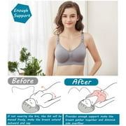 luopital 3Pcs Nursing Bra for Breastfeeding Comfortable Maternity Bras for Womens, Seamless Wireless Bras Women Sleep Bralette