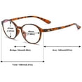 thumbnail image 2 of MAGIMODAC Computer Reading Glasses Anti Blue Light Blocking Round Flexible Black Tortoise Eyeglasses Eyewear for Women Men, 2 of 6