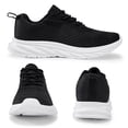 thumbnail image 6 of CZV Women's Breathable Mesh Walking Shoes, Lightweight Casual Sneakers, Comfortable Running Shoes for Gym, Work, Daily Wear and Travel.White&black&black, 6 of 8