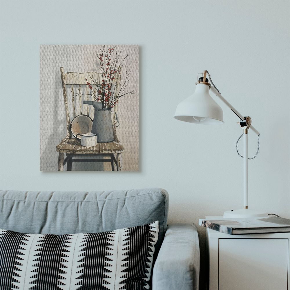 Stupell Industries Vintage Rustic Things Neutral Painting Canvas Wall Art by Cecile Baird