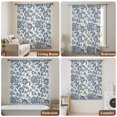 thumbnail image 6 of Blue Flowers Sheer Curtains 72 Inches Long, Spring Floral Elegant Pastoral Rustic Light Filering Curtains, Breathable Simi Curtain Privacy Drapes for Living Room Bedroom Lightweight Window Treatment, 6 of 9