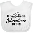 thumbnail image 3 of Inktastic Let the Adventure Begin with Camping Tent and Mountains Boys or Girls Baby Bib, 3 of 4