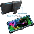 thumbnail image 4 of Mignova LG V50 /LG V50 ThinQ case,Heavy-Duty Shockproof Full Body Protection Rugged Hybrid Case with Rotating Belt Clip and Bracket 2019 Release(Blue), 4 of 7