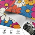 thumbnail image 6 of Yayeee Runner Rug for Bedroom 2'x6' Machine Washable Hallway Non Slip Mat, Red Whimsical Floral, 6 of 8