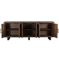 thumbnail image 4 of Taran Designs Cedric 6-door Solid Wood Sideboard in Dark Brown/Black, 4 of 9