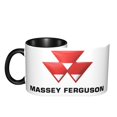 thumbnail image 3 of Taza de café de cerámica Massey Ferguson de 11 oz, tazas clásicas para beber con asa para la oficina y el hogar, 3 of 5