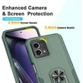 thumbnail image 3 of for Motorola G Stylus 5G 2023 Case with Tempered Glass Screen Protector,Heavy-Duty Tough Rugged Phone Case Cover with Ring Holder Kickstand for Moto G Stylus 5G 2023 (6.6", 2023) [Dark Green], 3 of 7